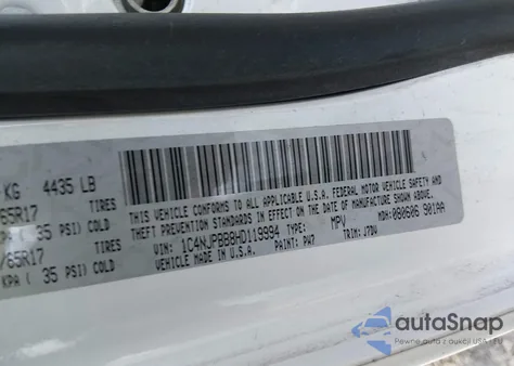 2017 Jeep Patriot 75Th Anniversary Edition Fwd z USA, uszkodzony, nr VIN 1C4NJPBB8HD119994